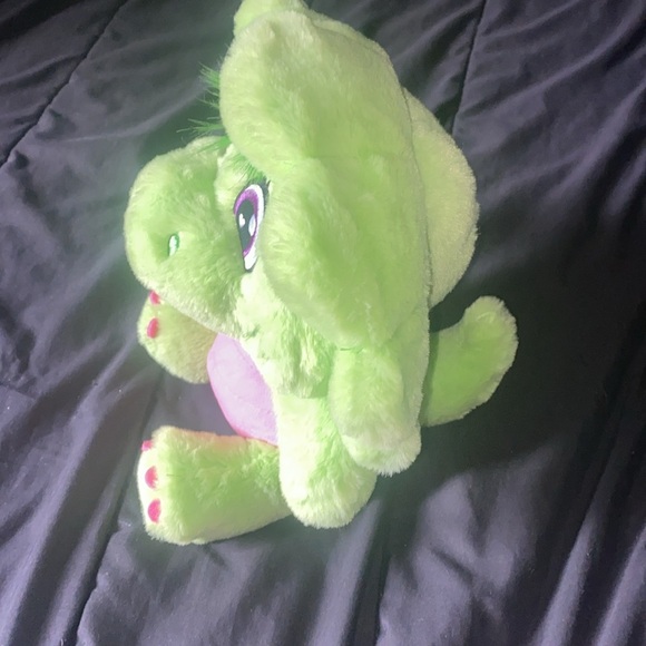 Green Dinosaur Barney Plush Toy - Picture 2 of 4